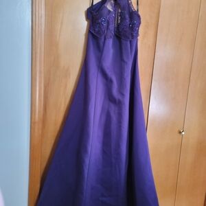 Roberta Bridal Purple Formal Girls' Dress with Embroidered Bodice